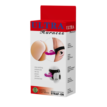 Страпон кролик с вибрацией Baile Ultra Harness