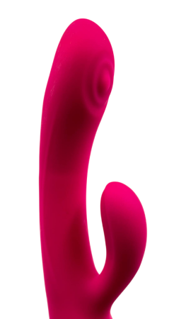 Вибратор-кролик с пульсацией Aphrodisia Duo-pulse 22 см