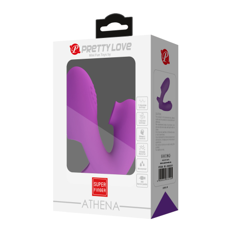 Пальчиковый вибратор с функцией вакуумной стимуляции Athena Pretty Love