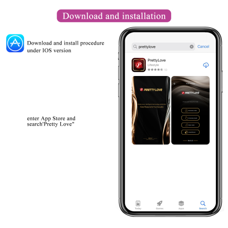 Виброяйцо с управлением от смартфона Pretty Love Abner