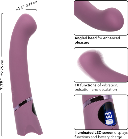 Вибратор для G-точки перезаряжаемый Orgasmatron Digital G-Wand