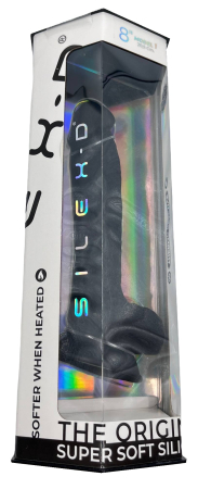 Реалистичный черный вибратор SILEXD Model 1 "8" 20,5 см