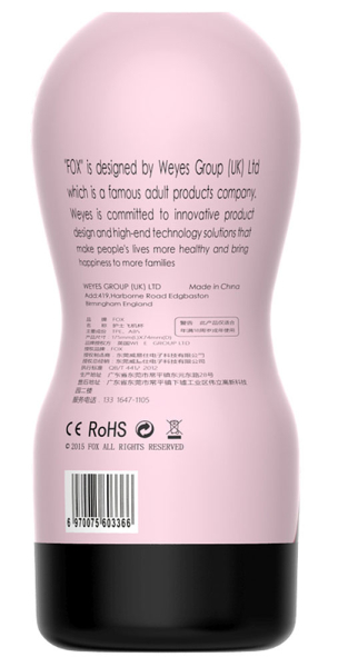 Мастурбатор-вагина в колбе телесный Fox Cup 0.2