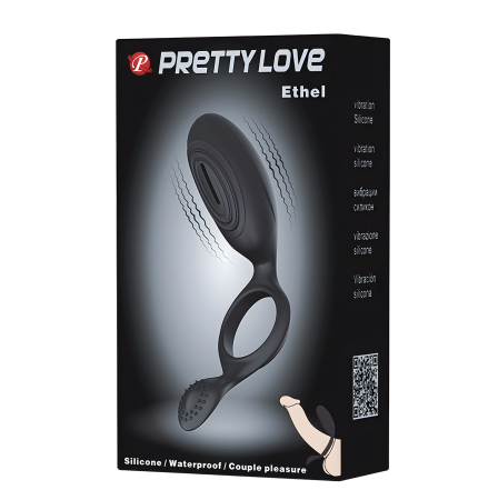 Эрекционное кольцо с вибропулей Pretty Love Ethel
