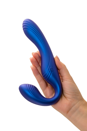 Страпон безремневой перезаряжаемый с пультом ДУ и возможностью управления через смартфон L`Eroina APP ARDEE