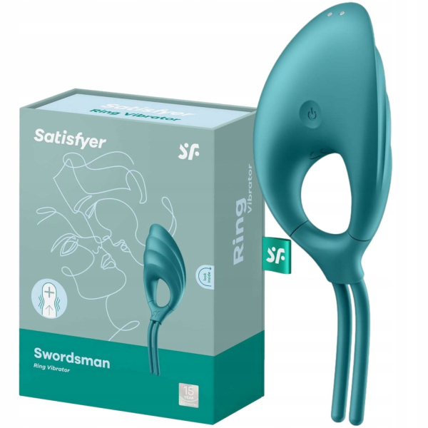 Эрекционное кольцо с вибрацией Swordsman Satisfyer 