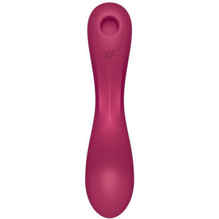 Вакуумный вибростимулятор для клитора и точки G розовый Curvy Trinity 1 Satisfyer 
