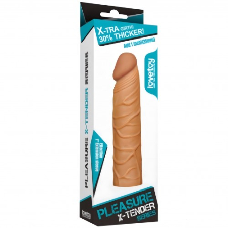 Удлиняющая насадка на пенис мулат X-Tender Penis Sleeve + 3 см