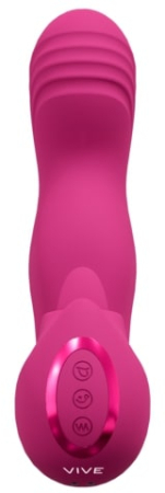 Перезаряжаемый вибратор для точки G с язычком розовый Yumi