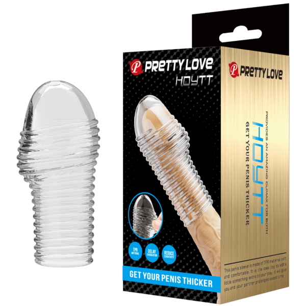 Насадка на пенис с рельефной текстурой Pretty Love Hoytt 