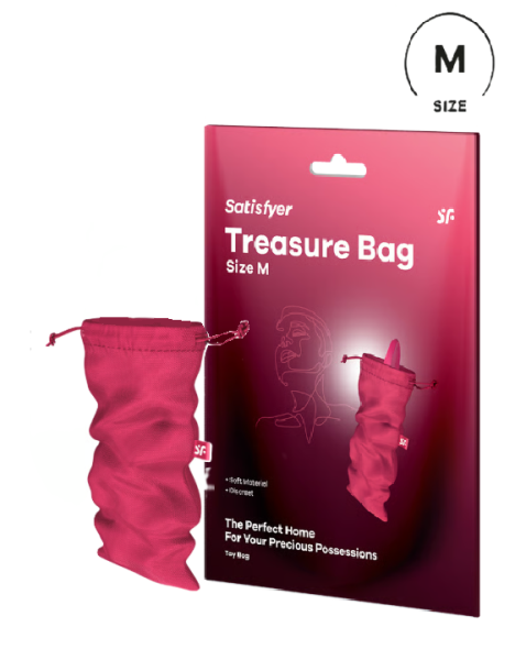 Мешочек для хранения секс игрушек розовый Treasure Bag M Satisfyer 