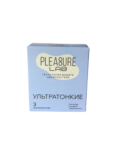 Презервативы ультратонкие Pleasure Lab (3 шт)