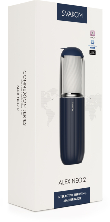 Интерактивный мастурбатор с вибрацией, поступательным движением и голосовым сопровождением SVAKOM Alex Neo 2