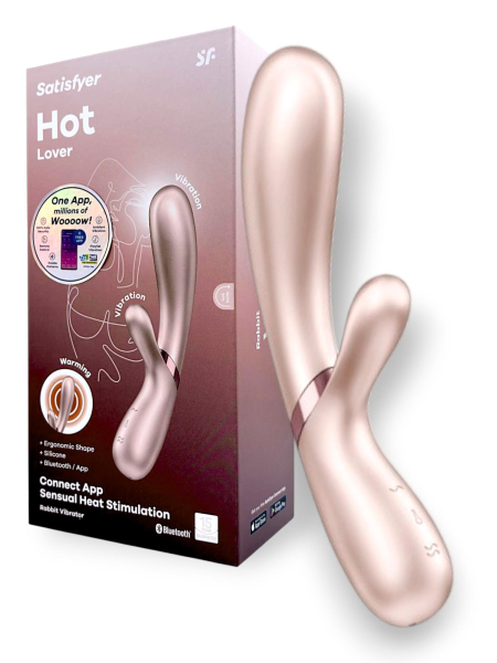 Смарт-вибратор с функцией нагрева бежевый Hot Satisfyer 