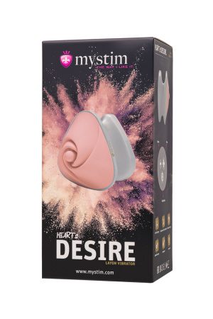 Вибратор перезаряжаемый розовый Mystim Heart ́s Desire