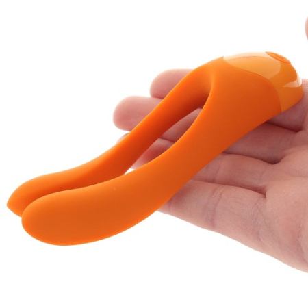 Универсальный перезаряжаемый вибростимулятор оранжевый Candy Cane Satisfyer 