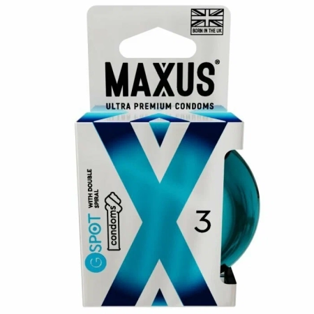 Презервативы гладкие двойная спираль Maxus G Spot X-Edition (3шт)