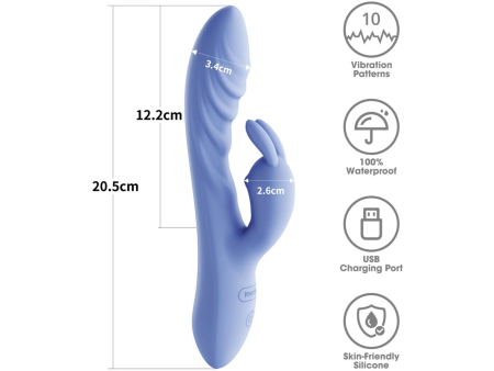 Вибратор-кролик перезаряжаемый L'Allure Swirl