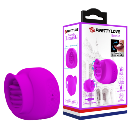 Компактный стимулятор с функцией вылизывания Pretty Love Estelle