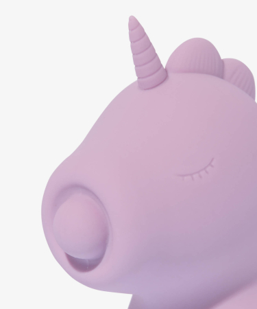 Вибростимулятор клитора с функцией пульсации фиолетовый Unihorn Karma Lilac