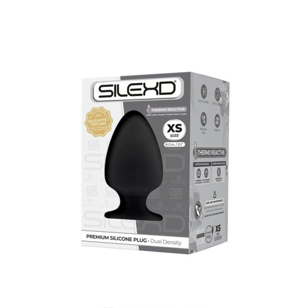 Анальная втулка черная SILEXD Plug Model 1, размер XS