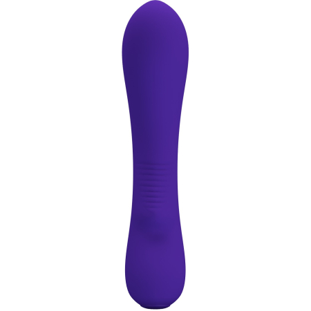 Перезаряжаемый изогнутый вибратор для точки G Pretty Love Matt Super Soft Silicone синий