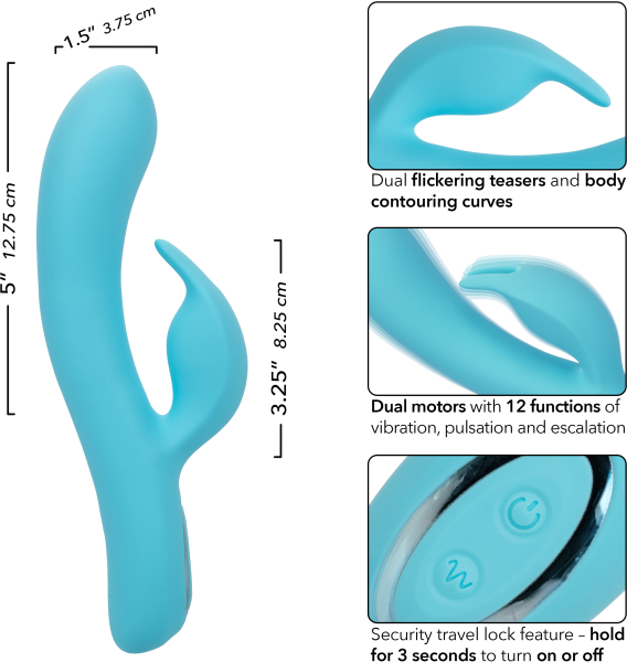 Вибратор-кролик перезаряжаемый Azure Collection BUNNY G