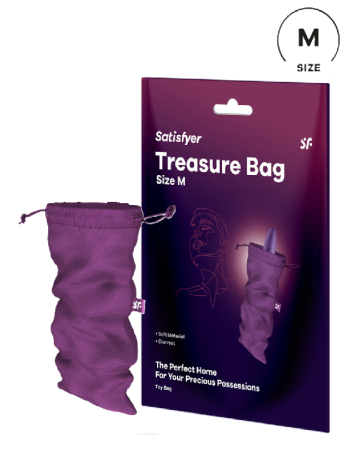 Мешочек для хранения секс игрушек фиолетовый Treasure Bag, M Satisfyer 