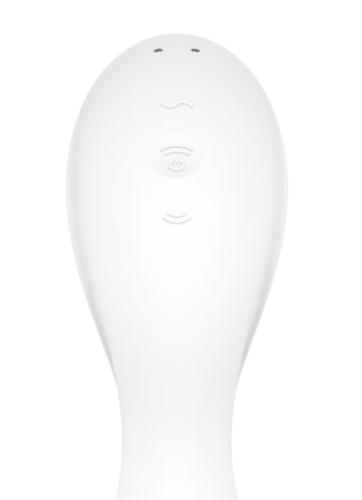 Вакуумный вибростимулятор для клитора и точки G белый Curvy Trinity 5 Satisfyer 