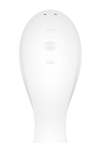 Вакуумный вибростимулятор для клитора и точки G белый Curvy Trinity 5 Satisfyer 