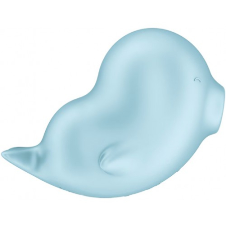 Вакуумно-волновой стимулятор с вибрацией голубой  Sassy Seal Satisfyer 
