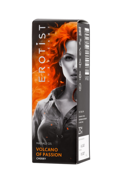 Гель с эффектом вибрации со вкусом вишни Erotist VOLCANO OF PASSION: CHERRY (25 мл)