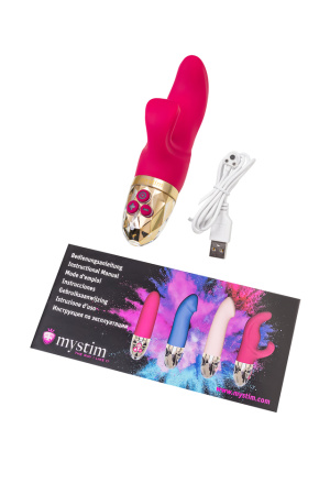 Вибратор-кролик перезаряжаемый розовый Mystim Hop Hop Bob