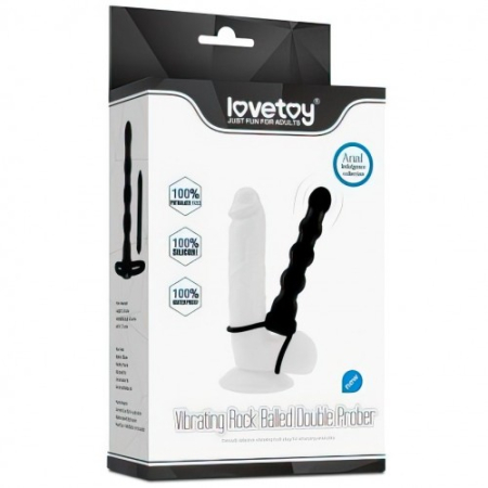 Насадка для двойного проникновения с вибрацией Vibrating Fantasy 16 см