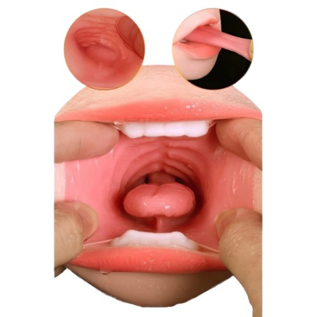 Мастурбатор вагина и ротик с зубками Vagina-Oral sex with teeth