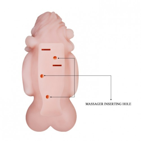 Мастурбатор девушка с вагиной и анусом с вибрацией Baile