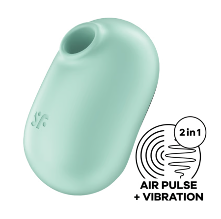 Вакуумно-волновой стимулятор с вибрацией мятный Pro To Go 2 Satisfyer 