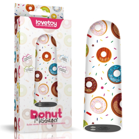 Перезаряжаемый мини вибратор LoveToy Donut Massager