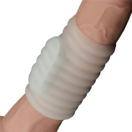 Рельефная вибронасадка на пенис Vibrating Wave Knights Ring