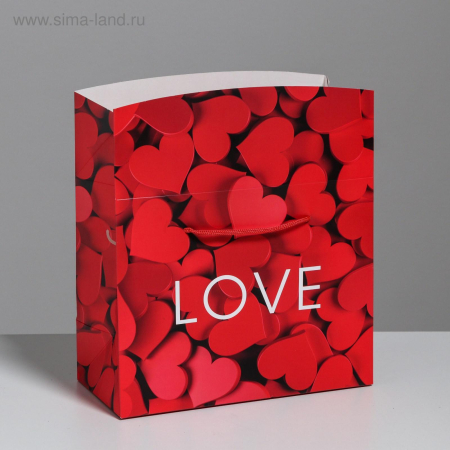 Пакет-коробка подарочный "Love"