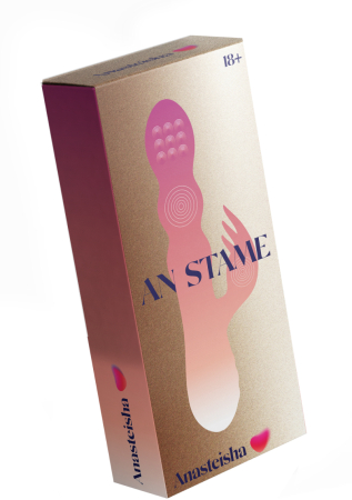 Перезаряжаемый вибратор-кролик с массажем бусинами AN Stamen