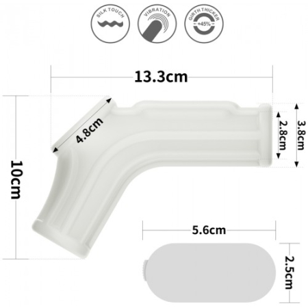 Рельефная вибронасадка на пенис и мошонку Vibrating Ridge Knights Ring with Scrotum Sleeve