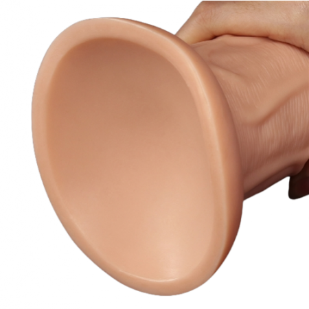 Большой изогнутый фаллос на присоске Lovetoy Realistic Curved Dildo 24 см