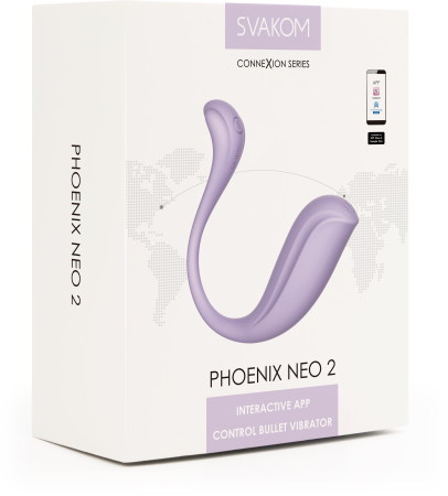 Интерактивное смарт-виброяйцо SVAKOM PHOENIX NEO 2 Pastel Lilac