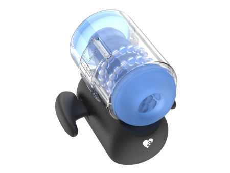 Инновационный робот-мастурбатор с массажем бусинами Black Knight