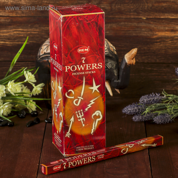 Благовония HEM "7 Powers" (8 палочек)