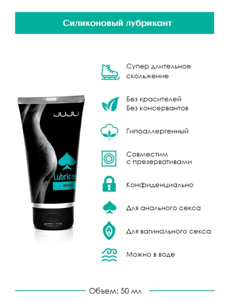 Анальный лубрикант на силиконовой основе JuJu Anal (50 мл)