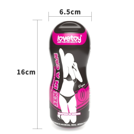 Мастурбатор в колбе вагина Sex In A Can Vagina Lotus Tunnel 