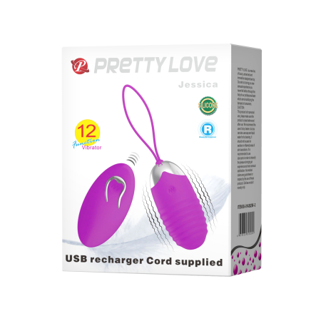 Виброяйцо с пультом Pretty Love Jessica