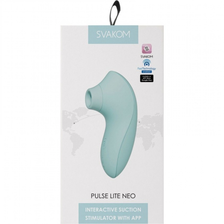 Мембранно-волновой клиторальный стимулятор перезаряжаемый мятный SVAKOM Pulse Lite Neo